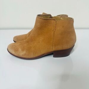 Jack Rogers Light Brown Suede Ankle Boots Sz 7.5M